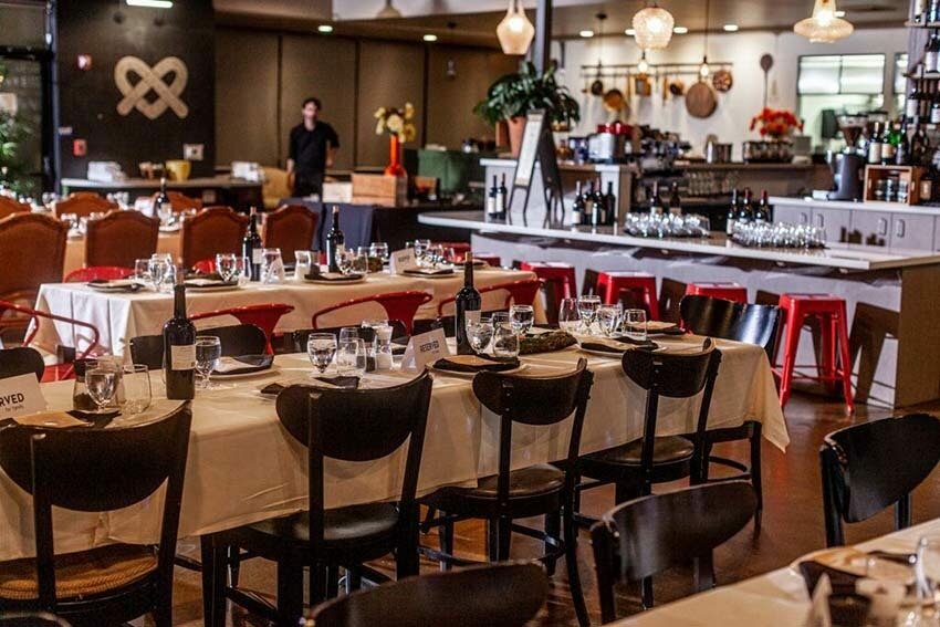 Franchettis' Restaurant set-up for a large wedding